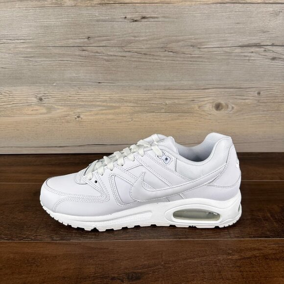 Nike Air Max Command Leather Mens Size 10.5 White Metallic Silver 749760 102 - Picture 7 of 9